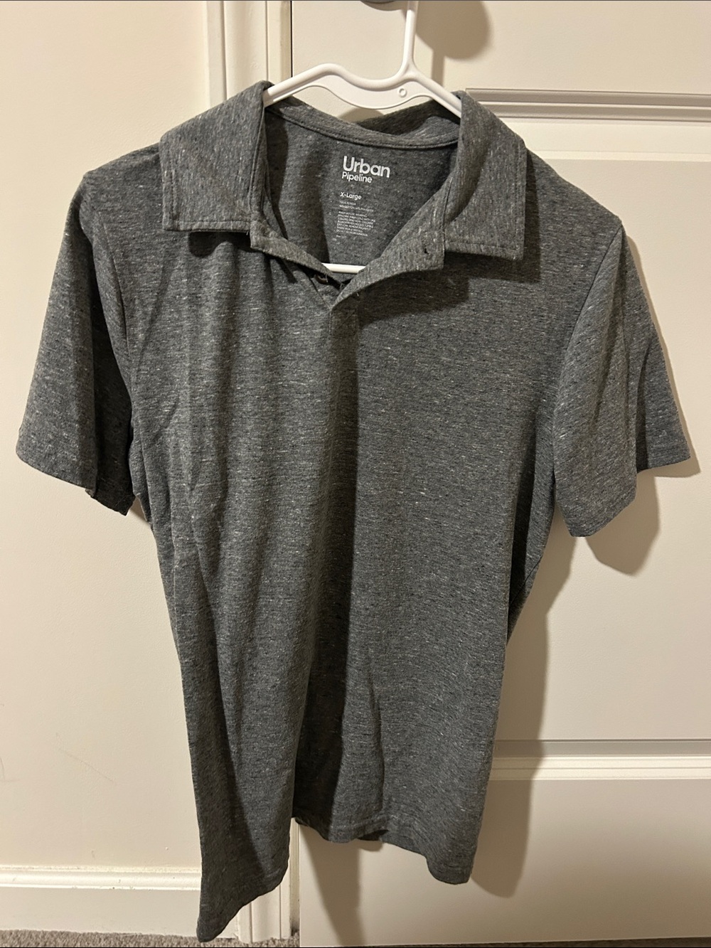 urban pipeline XL Heather Gray Youth Polo Shirt